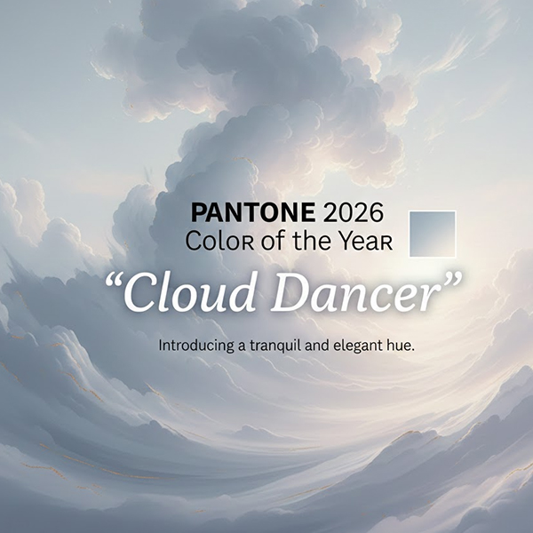 Pantone Cloud Dancer + Hand-Dyed Yarns: A Dreamy Trend